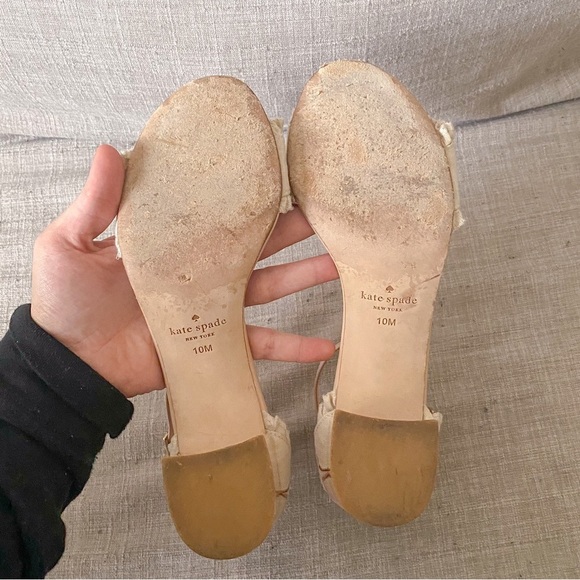 Kate Spade Floral Embroidered Heeled Sandals - Picture 9 of 10